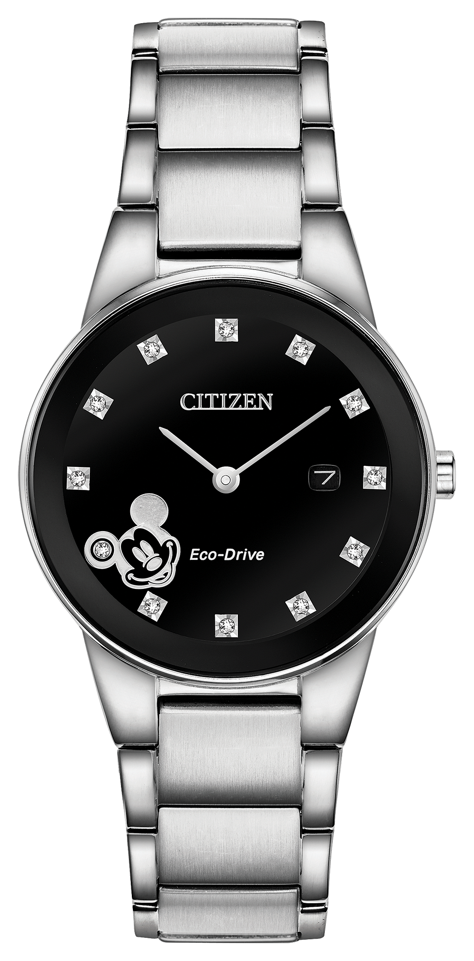 Citizen Mickey Mouse Ladies Eco-Drive Black Dial Watch | Citizen
